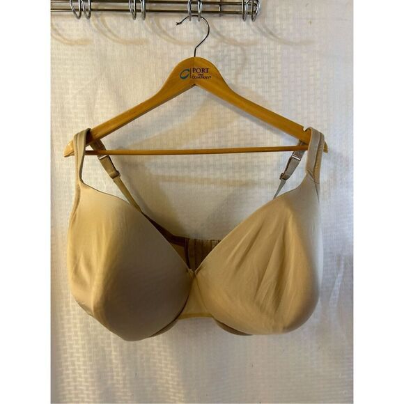 Cacique 42H beige bra Satin full Coverage - Picture 2 of 8